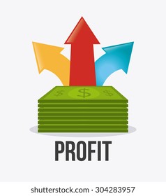 Profit business design, vector illustration eps 10.