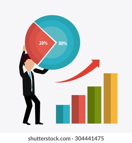 Profit business design, vector illustration eps 10.