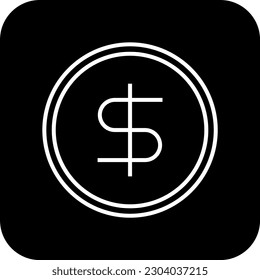 Profit Business and office icon with black filled line style. money, growth, increase, investment, chart, stock, progress. Vector illustration