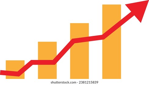Profit Chart or graph vector image or clip art