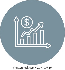 Profit Chart vector icon. Can be used for printing, mobile and web applications.