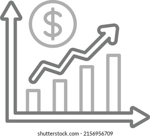 Profit Chart vector icon. Can be used for printing, mobile and web applications.