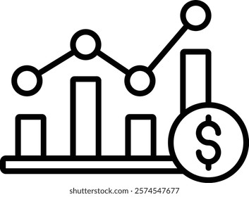 Profit Chart vector icon. Can be used for printing, mobile and web applications.