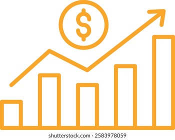 Profit Chart vector icon. Can be used for printing, mobile and web applications.