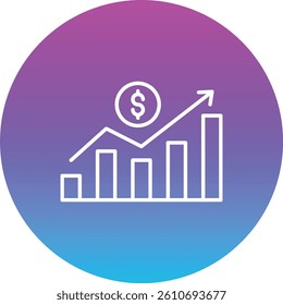 Profit Chart vector icon. Can be used for printing, mobile and web applications.