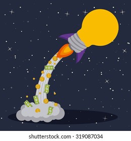 Profit concept with creative icons design, vector illustration eps 10