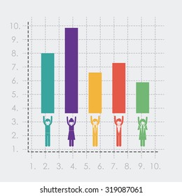 Profit concept with creative icons design, vector illustration eps 10