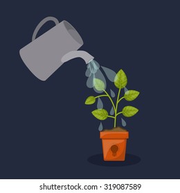 Profit concept with creative icons design, vector illustration eps 10