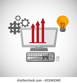 Profit design. Communication concept. Colorful illustration , vector graphic