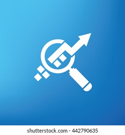 Profit design on blue background,vector