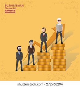 Profit design on yellow background, clean vector.