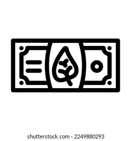 profit esg line icon vector. profit esg sign. isolated contour symbol black illustration