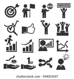 profit, gain icon set