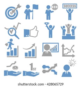 profit, gain icon set