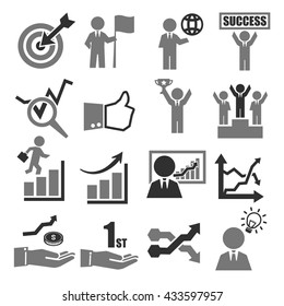 profit, gain icon set