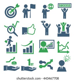 profit, gain icon set