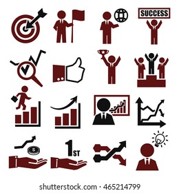 profit, gain icon set