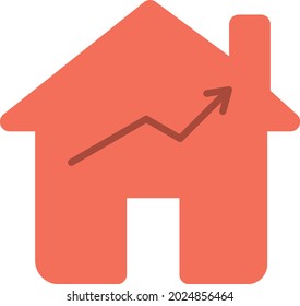 Gewinn-Glyphe Zwei-Farben-Vektorsymbol-Design