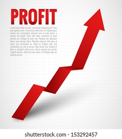 Profit Graph Arrow