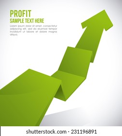 profit graphic design , vector illustration