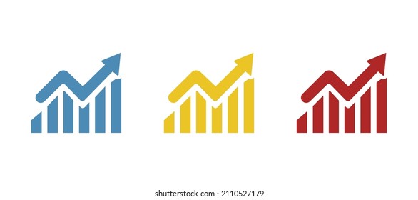 Profit graphics icon, vector illustration