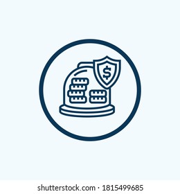 Profit growing icon. Isolated vector icon. Progress bar. Growing graph icon graph sign. Chart increase profit. Growth success arrow icon.