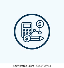 Icono de crecimiento de beneficios. Icono de vector aislado. Barra de progreso. Signo del gráfico de iconos de gráfico en crecimiento. El gráfico incrementa los beneficios. Icono de flecha para el éxito del crecimiento.