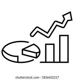 Profit growing icon vector illustration