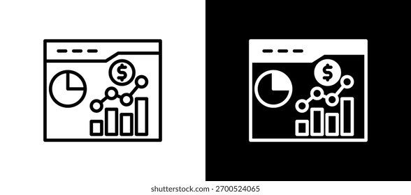 Ícone de crescimento lucrativo - Ilustração de vetor multiestilo