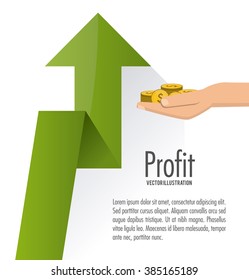Profit icon design 