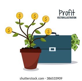 Profit icon design 