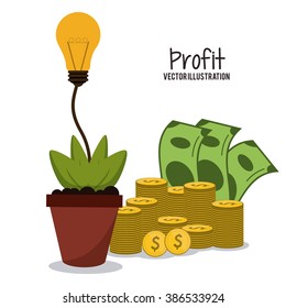 Profit icon design 