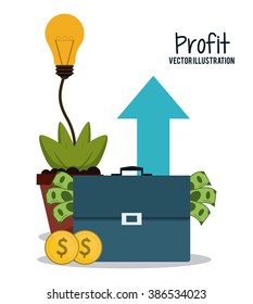 Profit icon design 