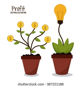 Profit icon design 