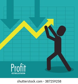 Profit icon design 
