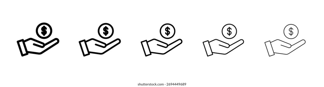 Profit icon design, logo, app, UI. Ilustração vetorial, EPS