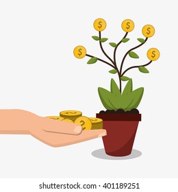Profit icon design , vector illustration