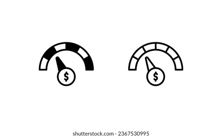 Profit icon design with white background stock illustration