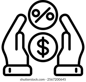 Profit Icon Element For Design