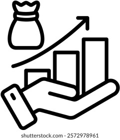 Profit Icon Element For Design