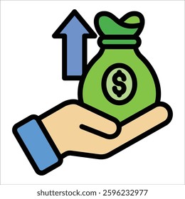 Profit Icon Element For Design