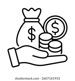 Profit Icon Element for Design