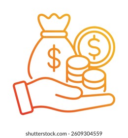 Profit Icon Element for Design