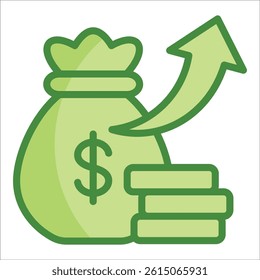 Profit Icon Element For Design