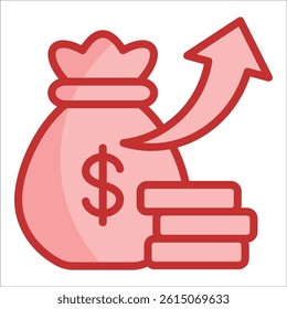 Profit Icon Element For Design