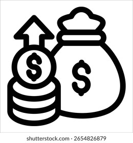 Profitsymbolelement für Design