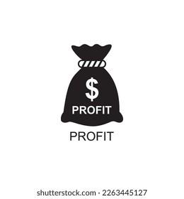 profit icon , growth icon vector