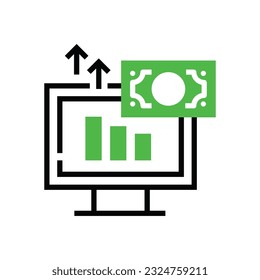 Diseño de ilustración de icono de beneficio. Diseño de vectores