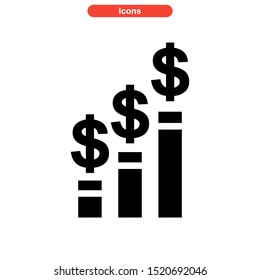 profit icon isolated sign symbol vector illustration - high quality black style vector icons
