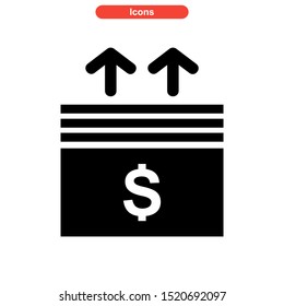 profit icon isolated sign symbol vector illustration - high quality black style vector icons
